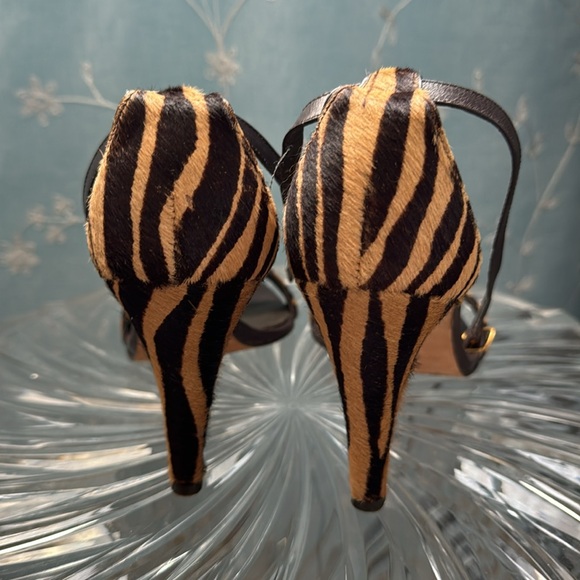 Genuine leather & Chic Sling back Heels - Picture 3 of 7